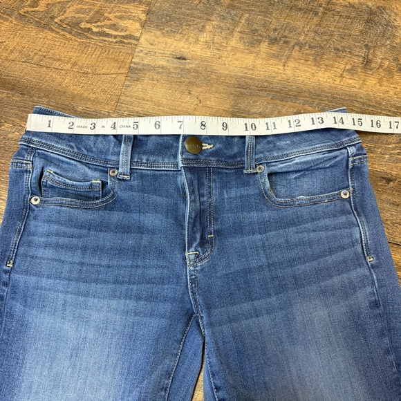 American Eagle Kick Boot Jeans Womens 6 Short 360 Super Stretch Blue Denim - Picture 2 of 10